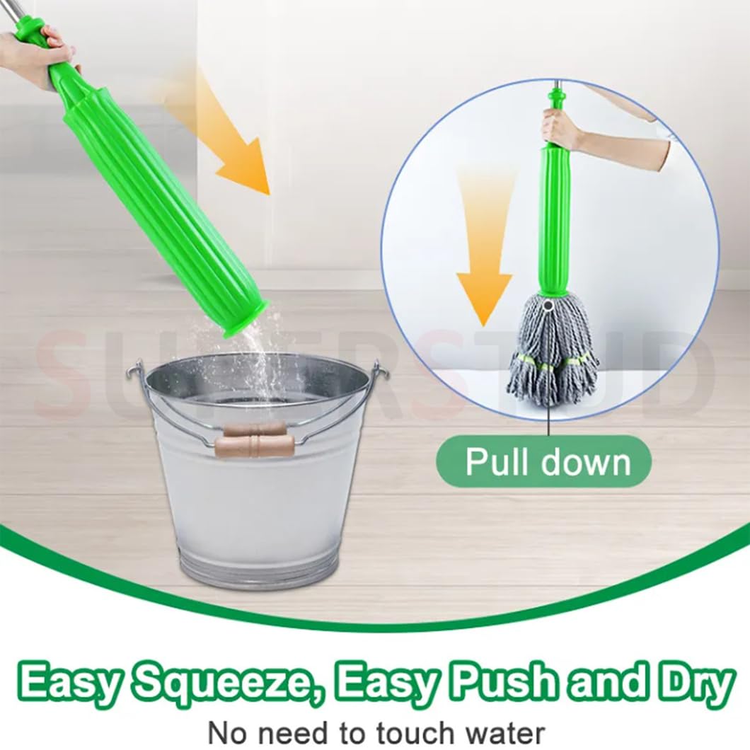TwistPro™ Bend‑Free No‑Touch Mop