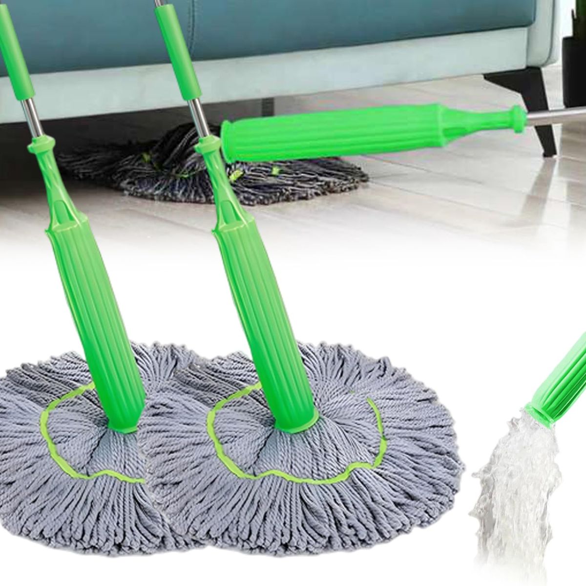 TwistPro™ Bend‑Free No‑Touch Mop
