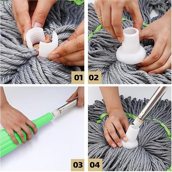TwistPro™ Bend‑Free No‑Touch Mop