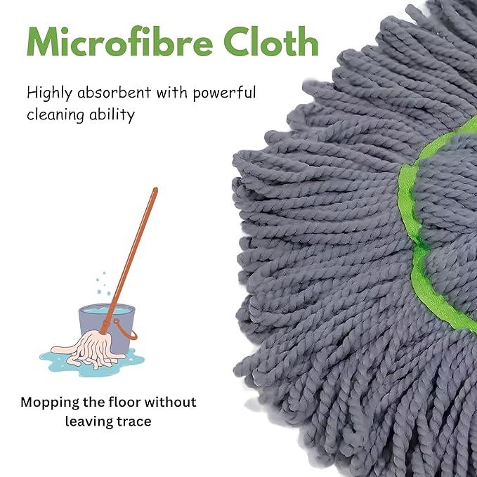 TwistPro™ Bend‑Free No‑Touch Mop